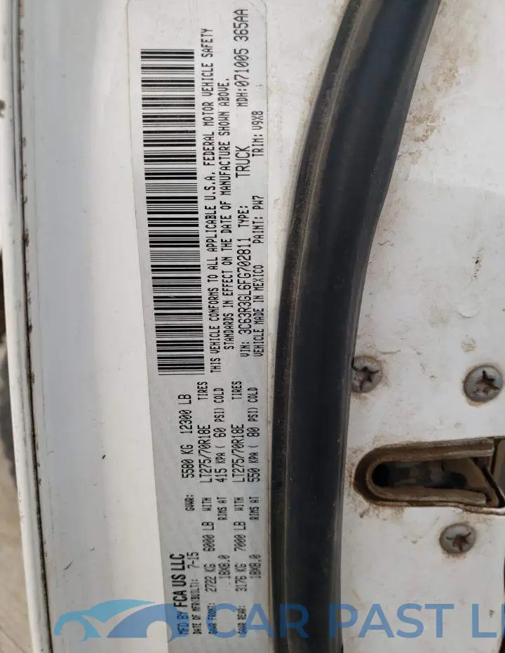 3C63R3GL6FG702811# 12