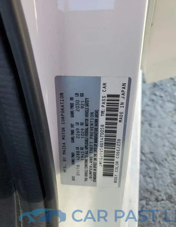JM1GJ1V58G1470058# 13