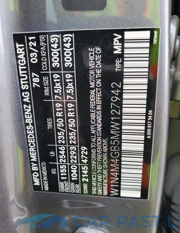 W1N4M4GB5MW127942# 12