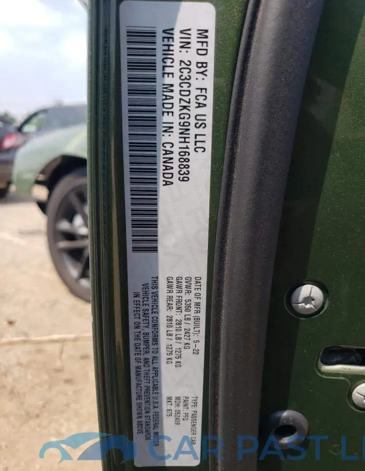 2C3CDZKG9NH168839# 13
