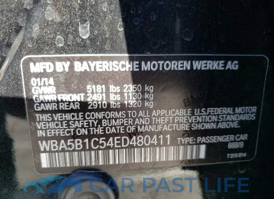 WBA5B1C54ED480411# 12