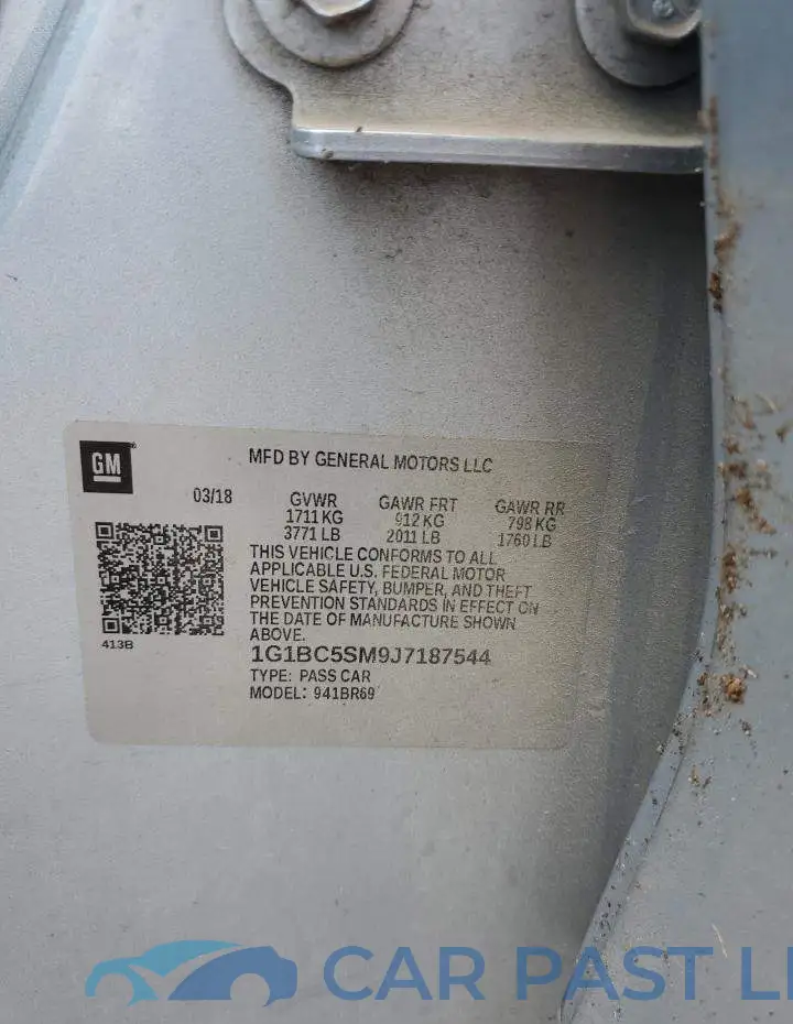 1G1BC5SM9J7187544# 12