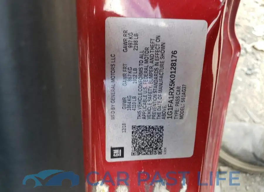 1G1FA1RX5K0128176# 12