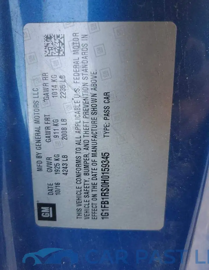 1G1FB1RS0H0159345# 12