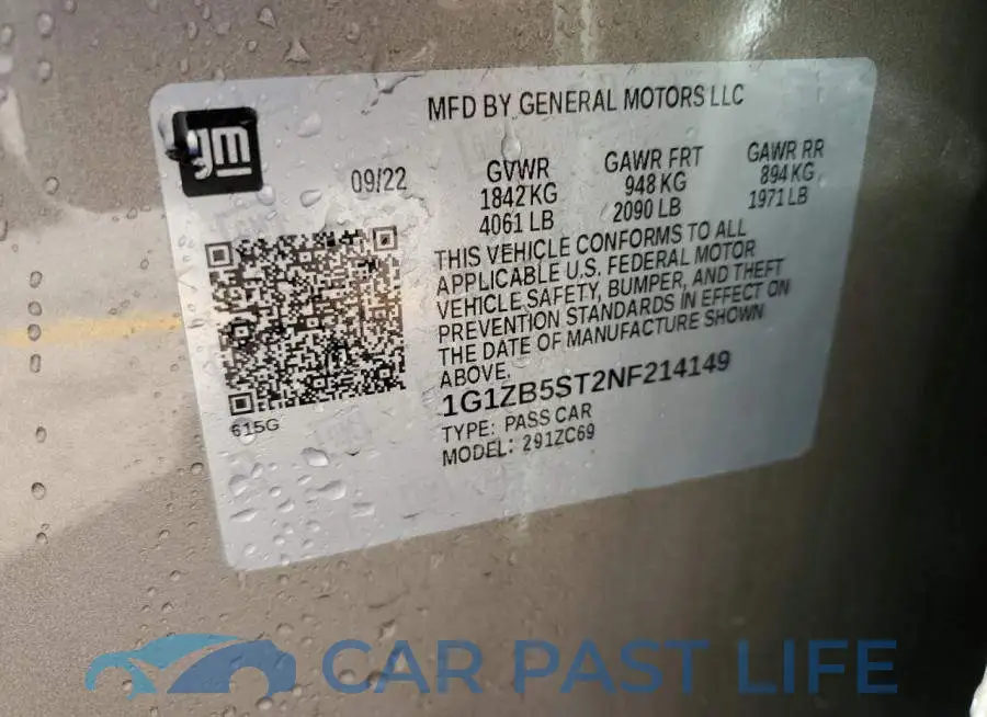 1G1ZB5ST2NF214149# 12
