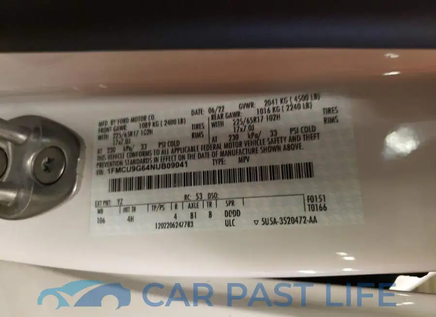 1FMCU9G64NUB09041# 13