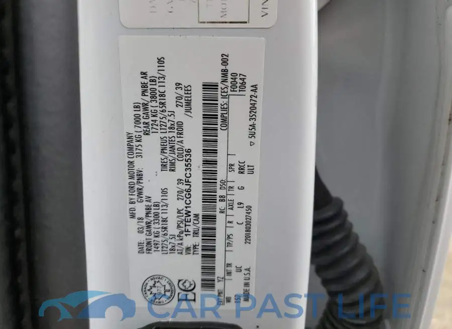 1FTEW1CG6JFC35536# 12