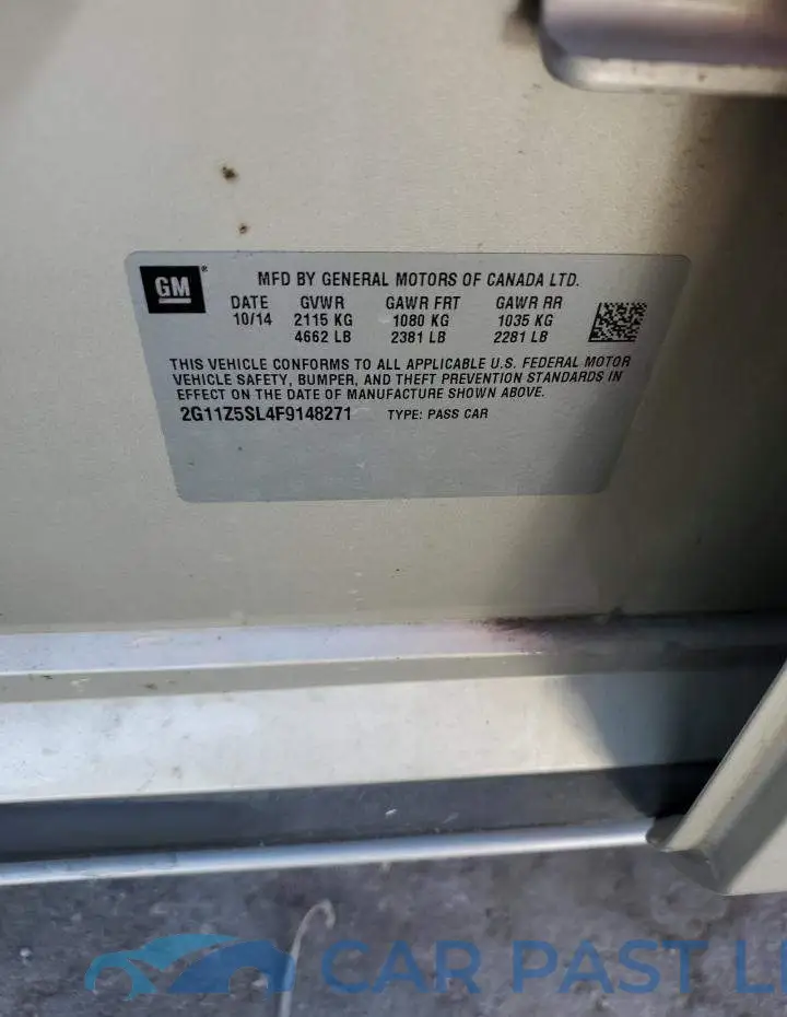 2G11Z5SL4F9148271# 12