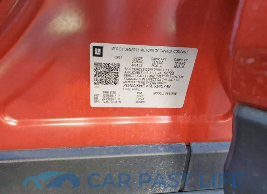 2GNAXHEV5L6145749# 12