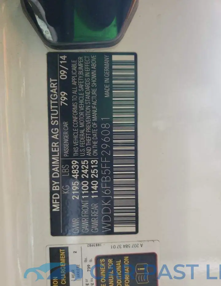 WDDKJ6FB5FF296081# 12