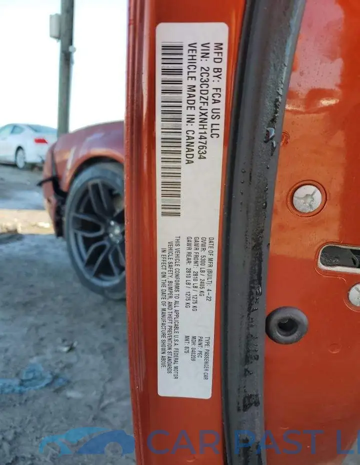 2C3CDZFJXNH147634# 12