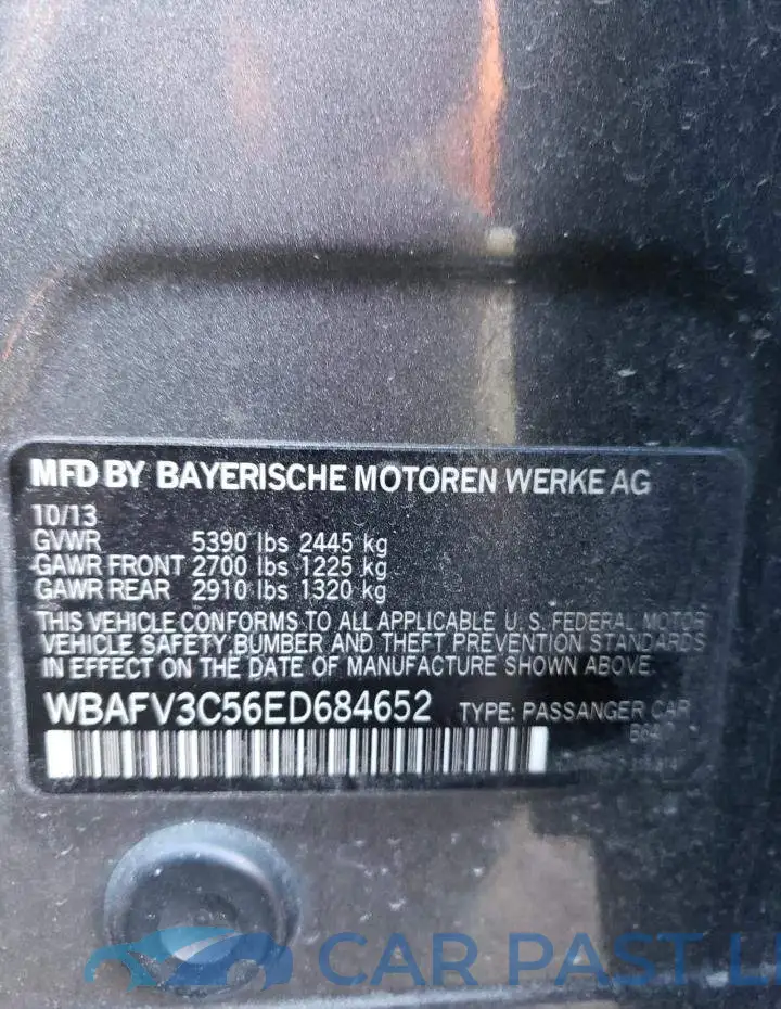 WBAFV3C56ED684652# 12