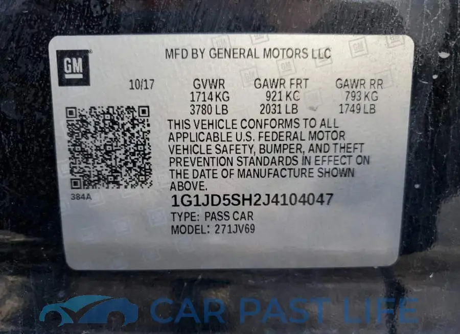 1G1JD5SH2J4104047# 12