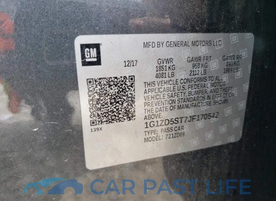 1G1ZD5ST7JF170542# 13