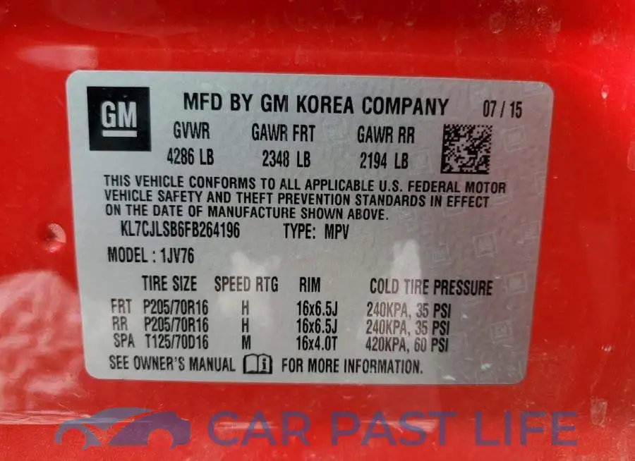 KL7CJLSB6FB264196# 13