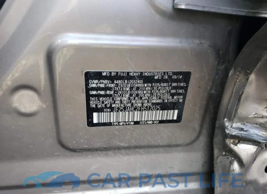 JF2SJAHC2FH512025# 12