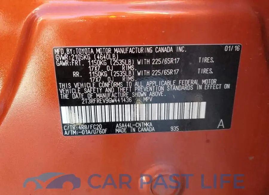 2T3RFREV9GW441436# 13