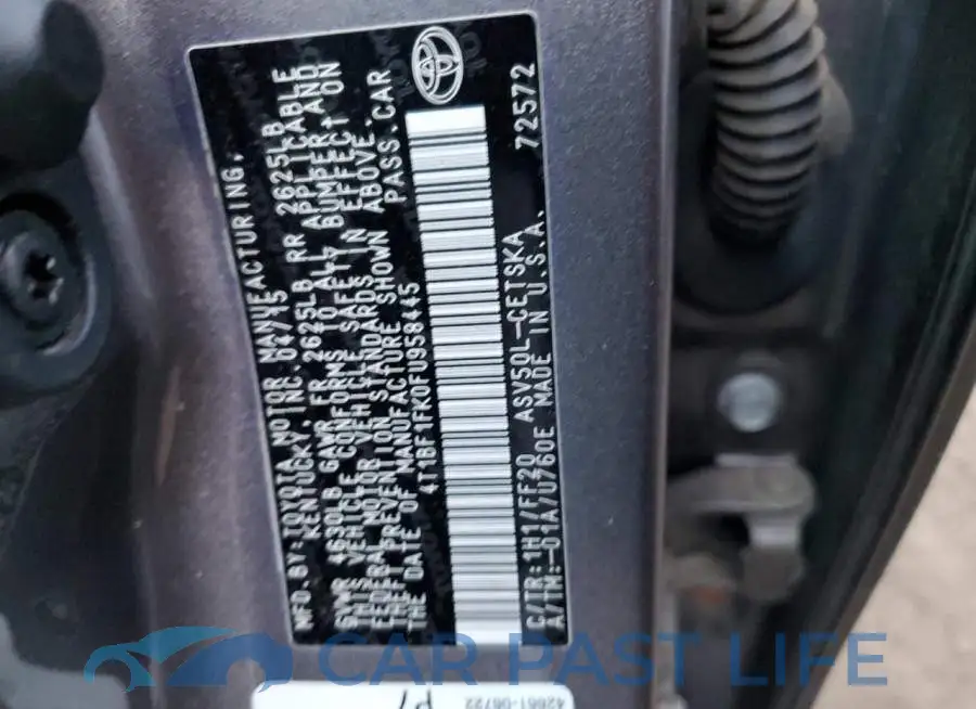 4T1BF1FK0FU958445# 12