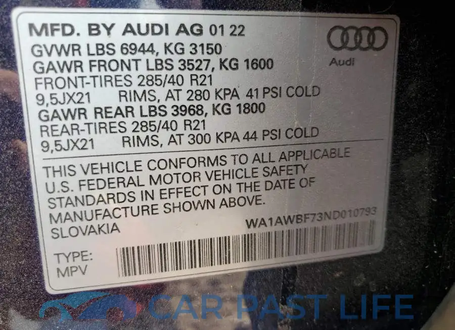WA1AWBF73ND010793# 13
