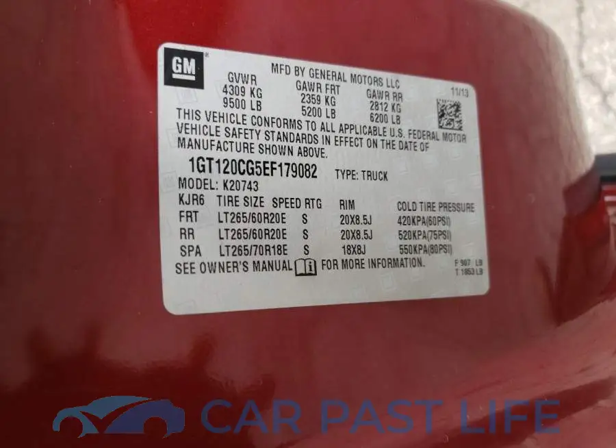 1GT120CG5EF179082# 12