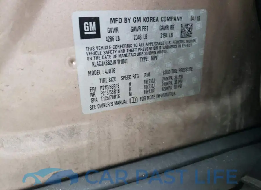 KL4CJASB2JB701041# 13