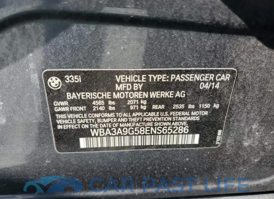 WBA3A9G58ENS65286# 12