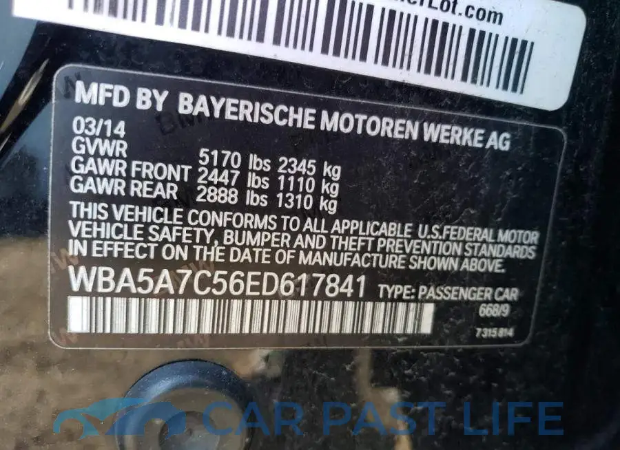 WBA5A7C56ED617841# 12