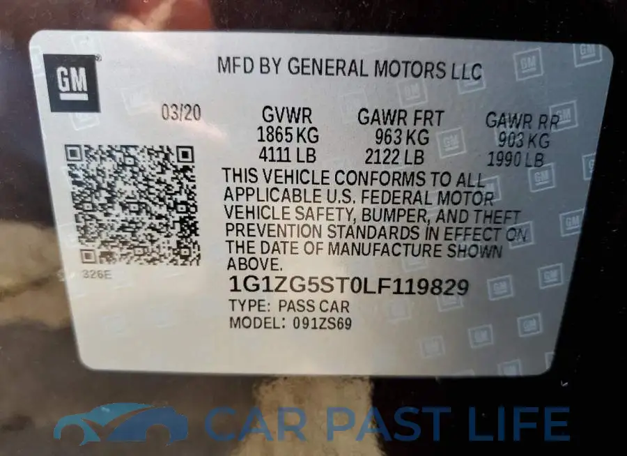 1G1ZG5ST0LF119829# 12