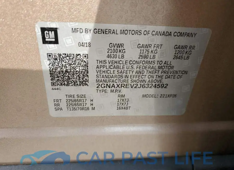 2GNAXREV2J6324592# 13