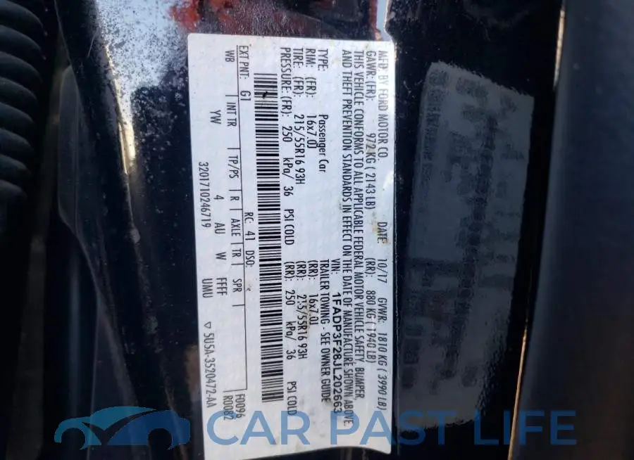 1FADP3F28JL202663# 12