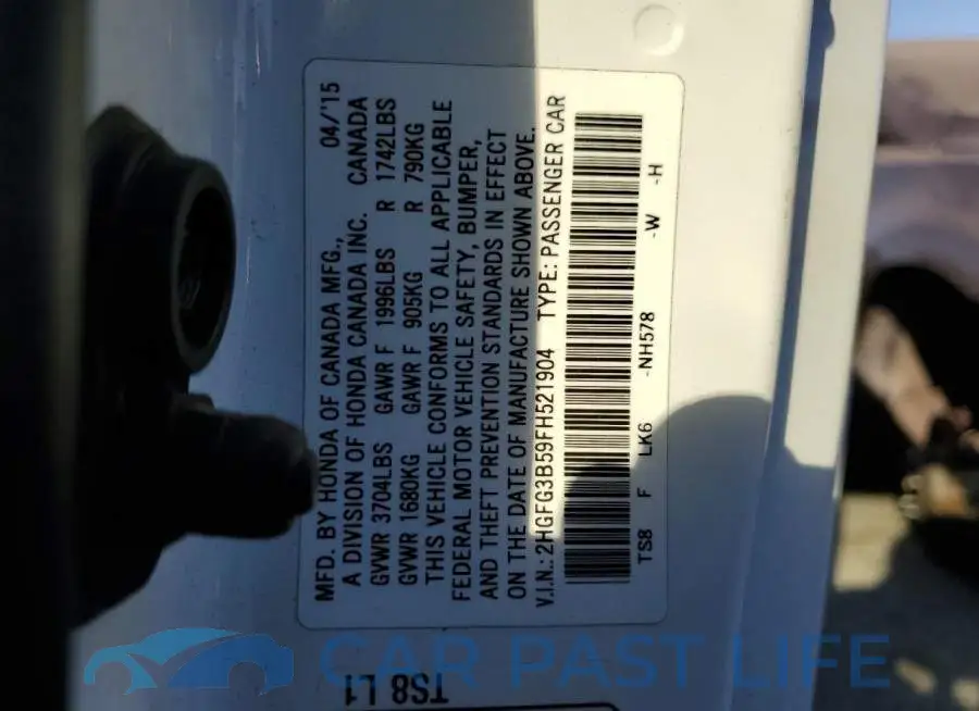 2HGFG3B59FH521904# 13