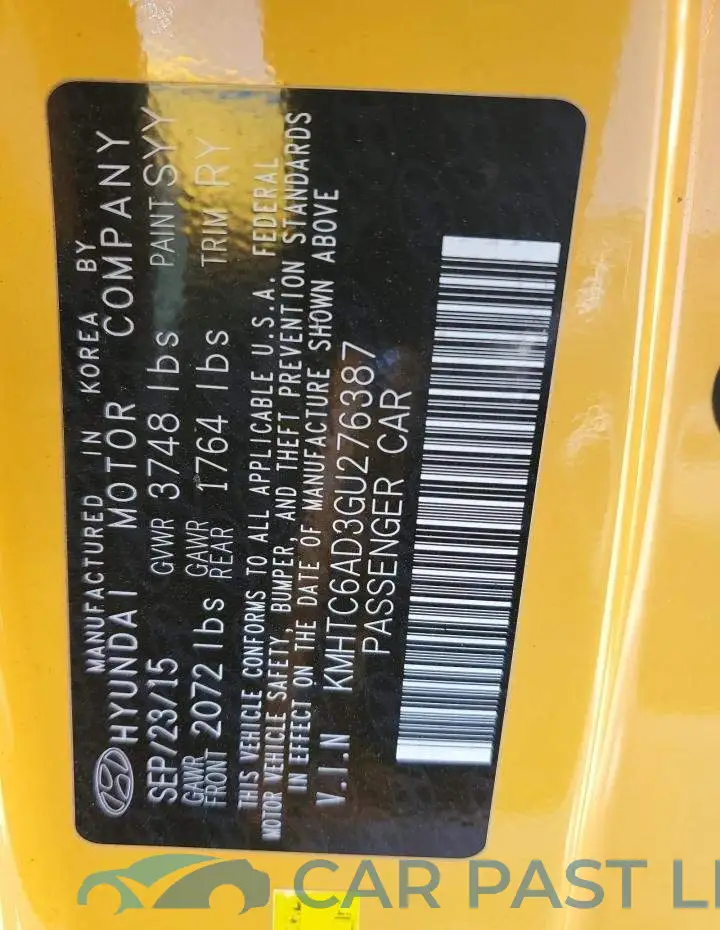 KMHTC6AD3GU276387# 13