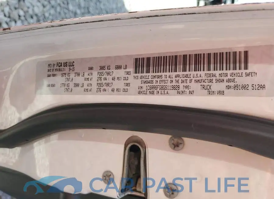 1C6RR6FG8GS119828# 12