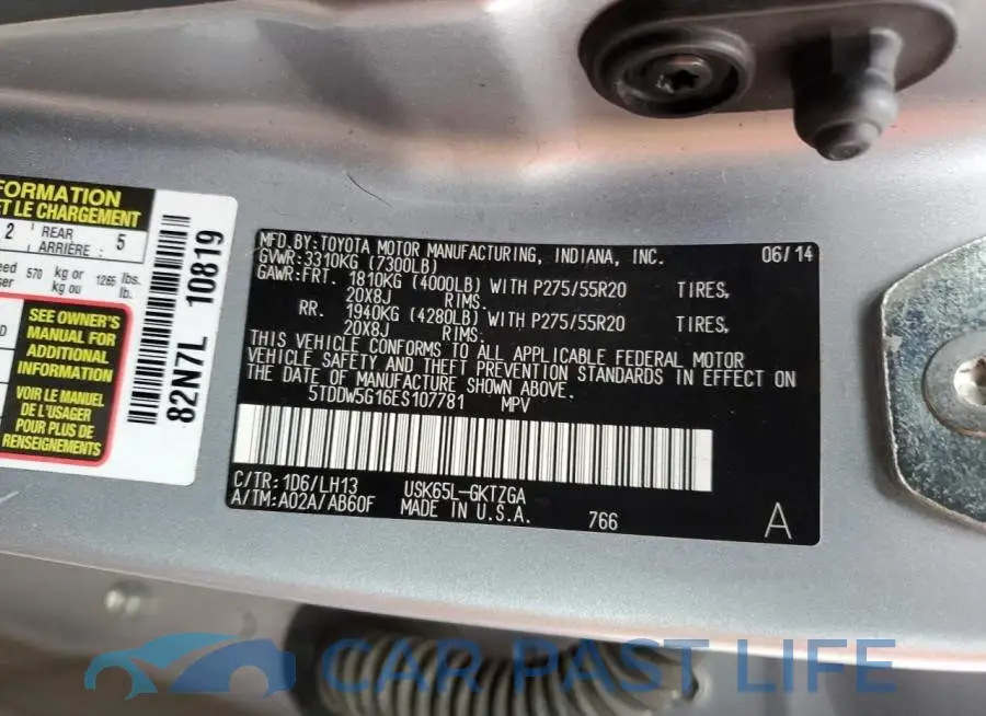 5TDDW5G16ES107781# 13