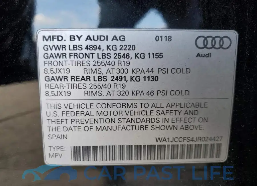 WA1JCCFS4JR024427# 13