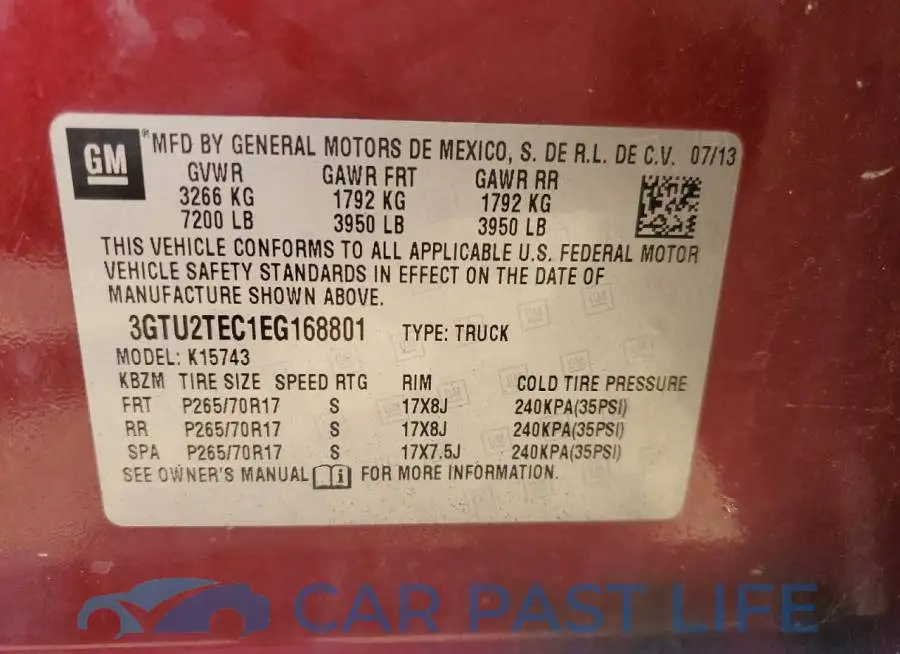 3GTU2TEC1EG168801# 12