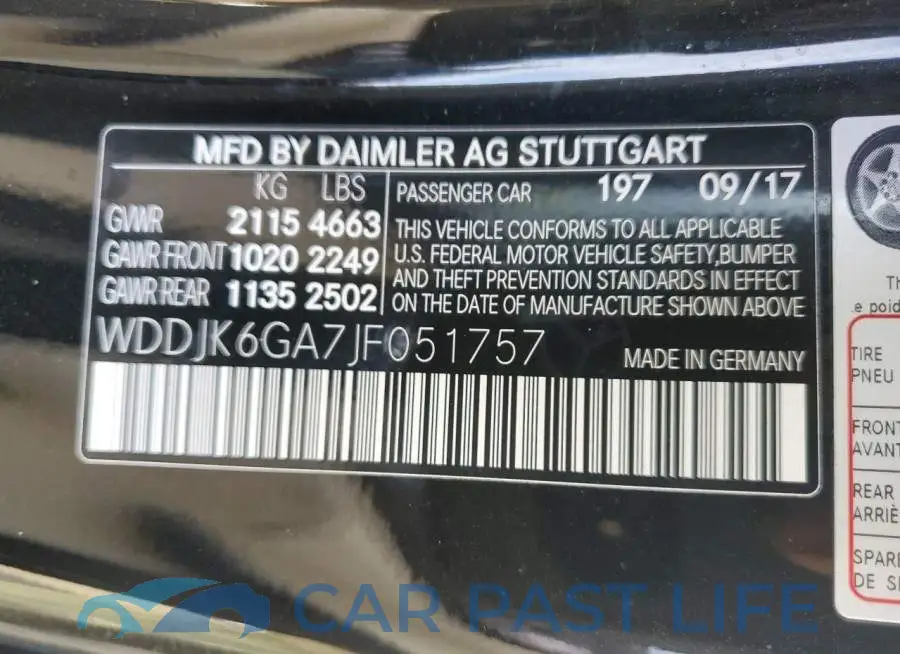 WDDJK6GA7JF051757# 12