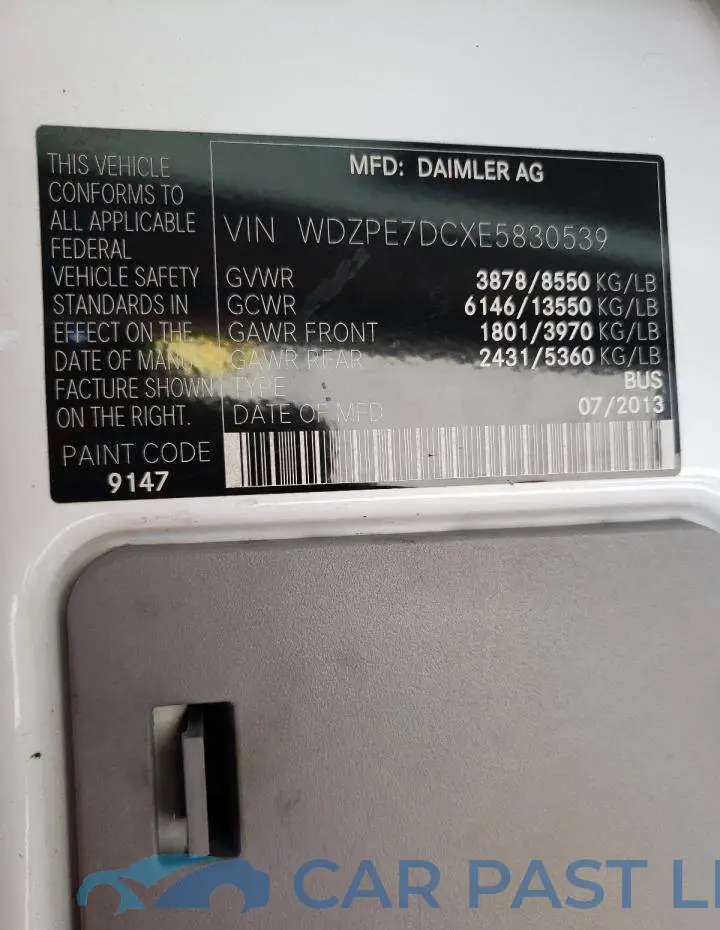 WDZPE7DCXE5830539# 14