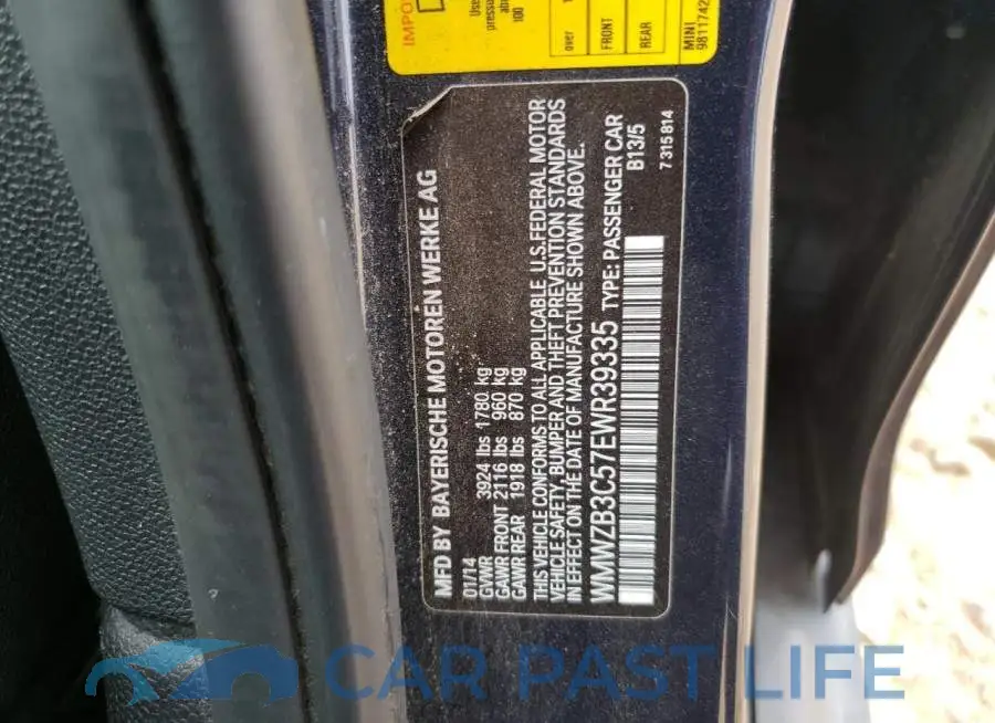 WMWZB3C57EWR39335# 12