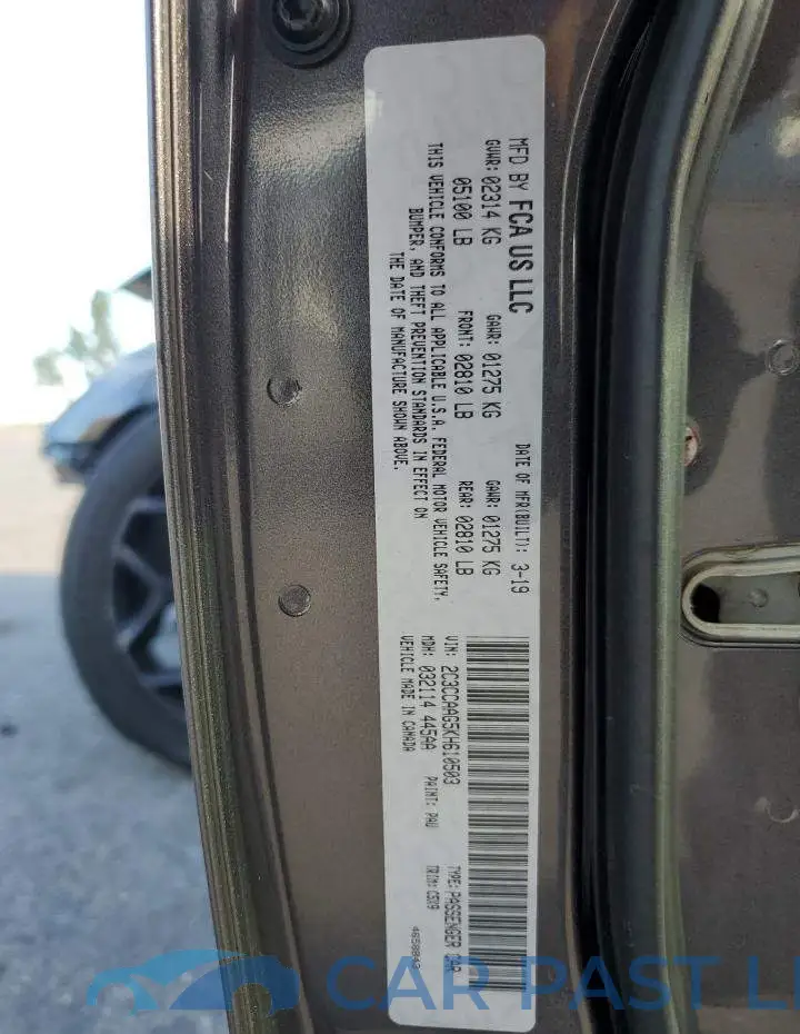 2C3CCAAG5KH610503# 12