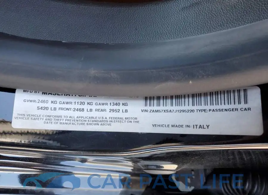 ZAM57XSA7J1295220# 13