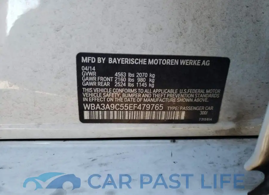 WBA3A9C55EF479765# 12