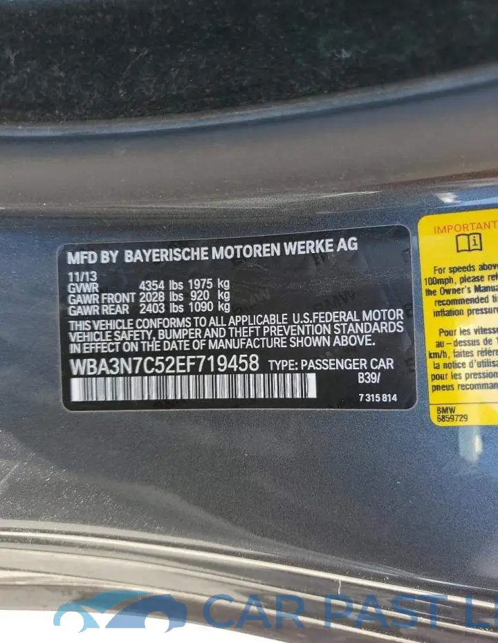 WBA3N7C52EF719458# 12