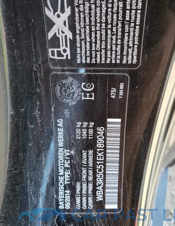 WBA3R5C51EK189046# 12