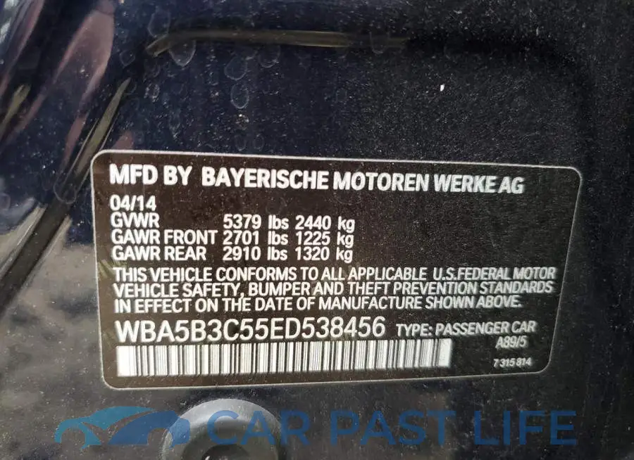 WBA5B3C55ED538456# 12