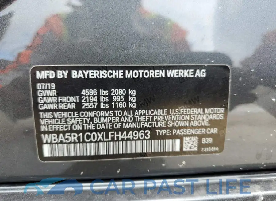 WBA5R1C0XLFH44963# 12