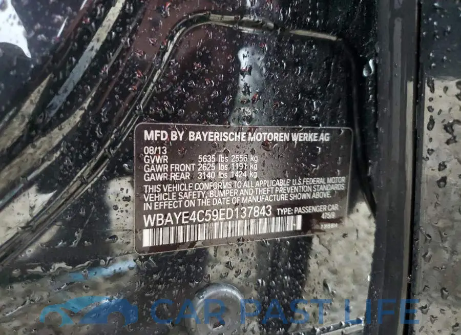 WBAYE4C59ED137843# 12