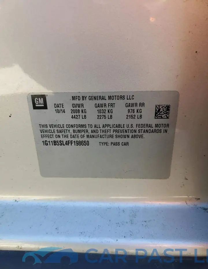 1G11B5SL4FF198650# 13