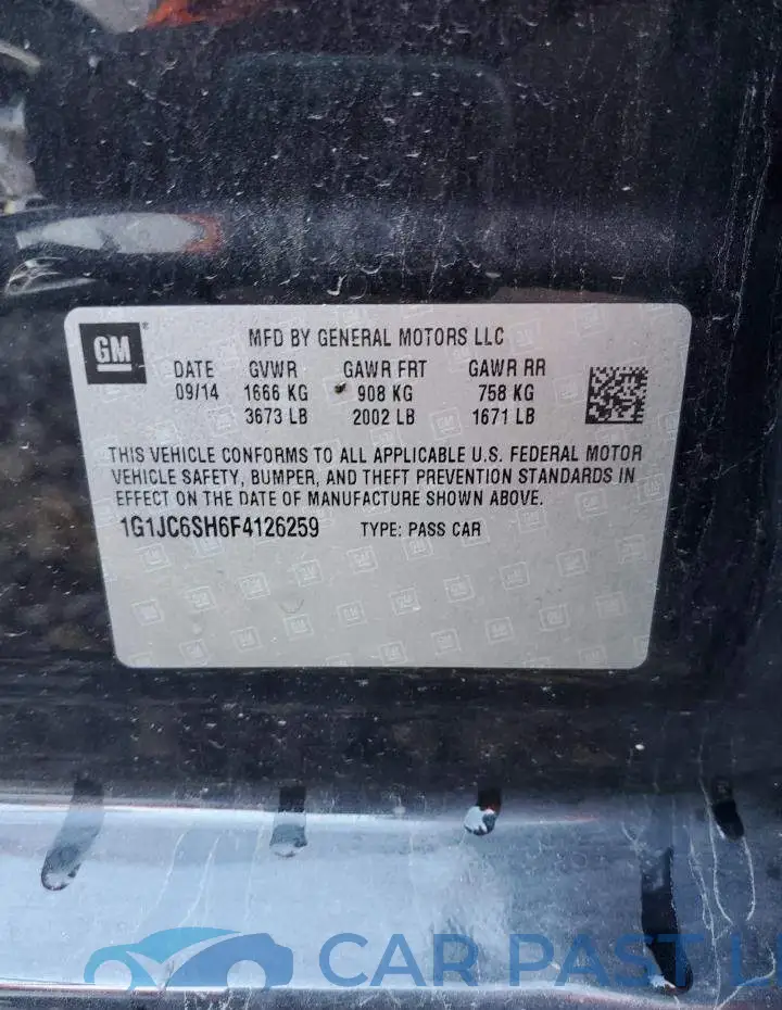 1G1JC6SH6F4126259# 13