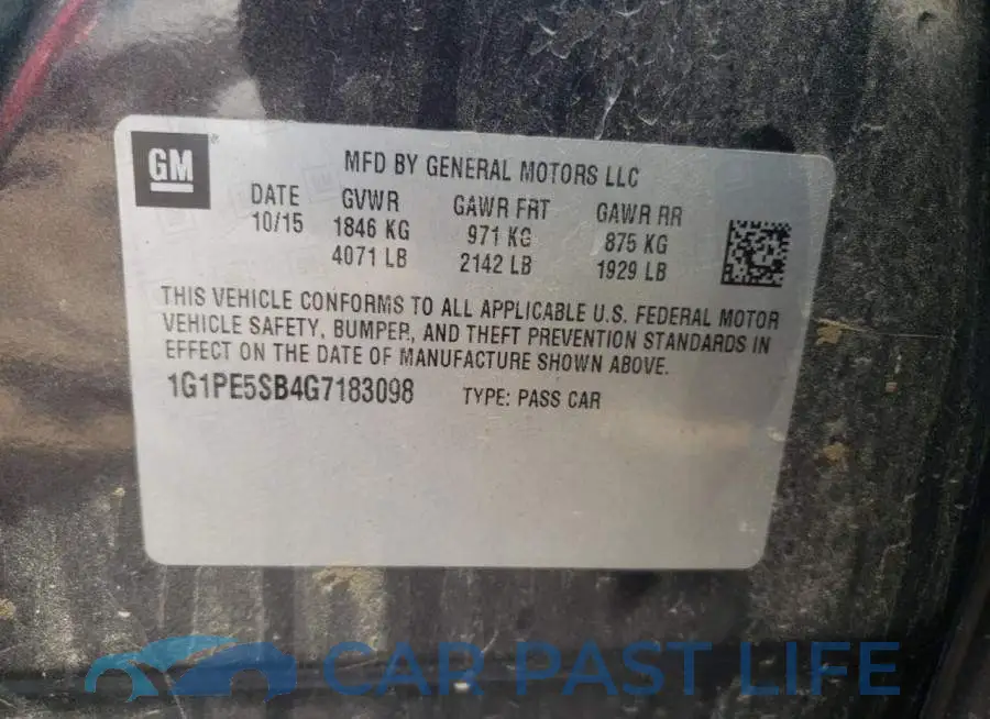 1G1PE5SB4G7183098# 12